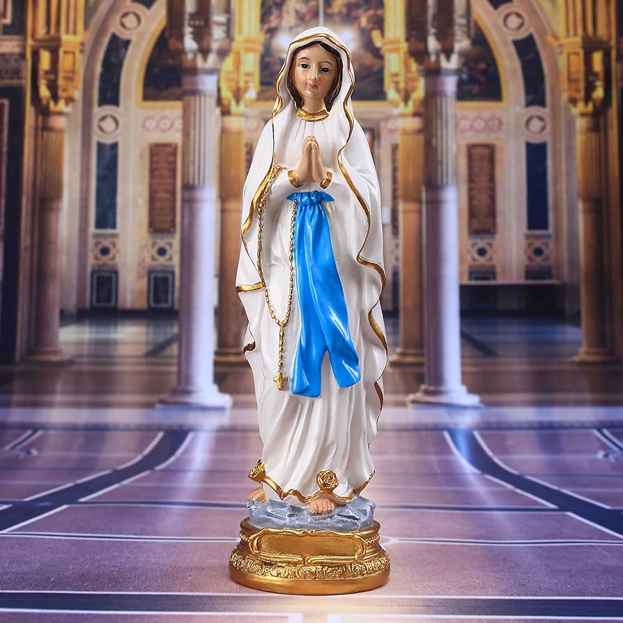 Amazon.co.jp: ルルドのマリア像 キリスト教 ルルドの泉 マリア像